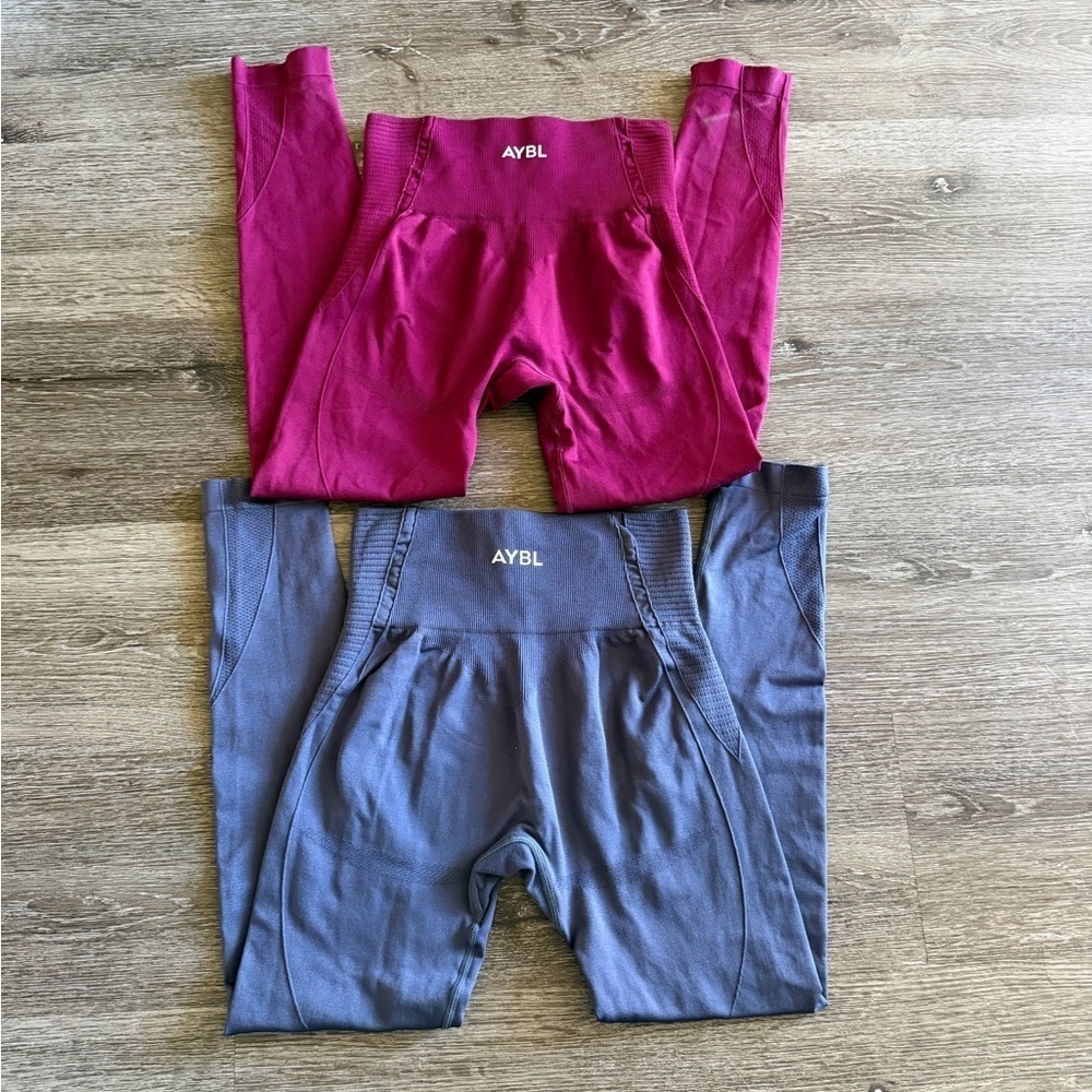 AYBL Woman Leggings - Berry and Charcoal